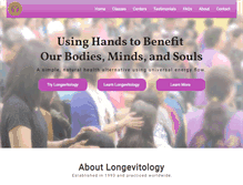 Tablet Screenshot of longevitology.org